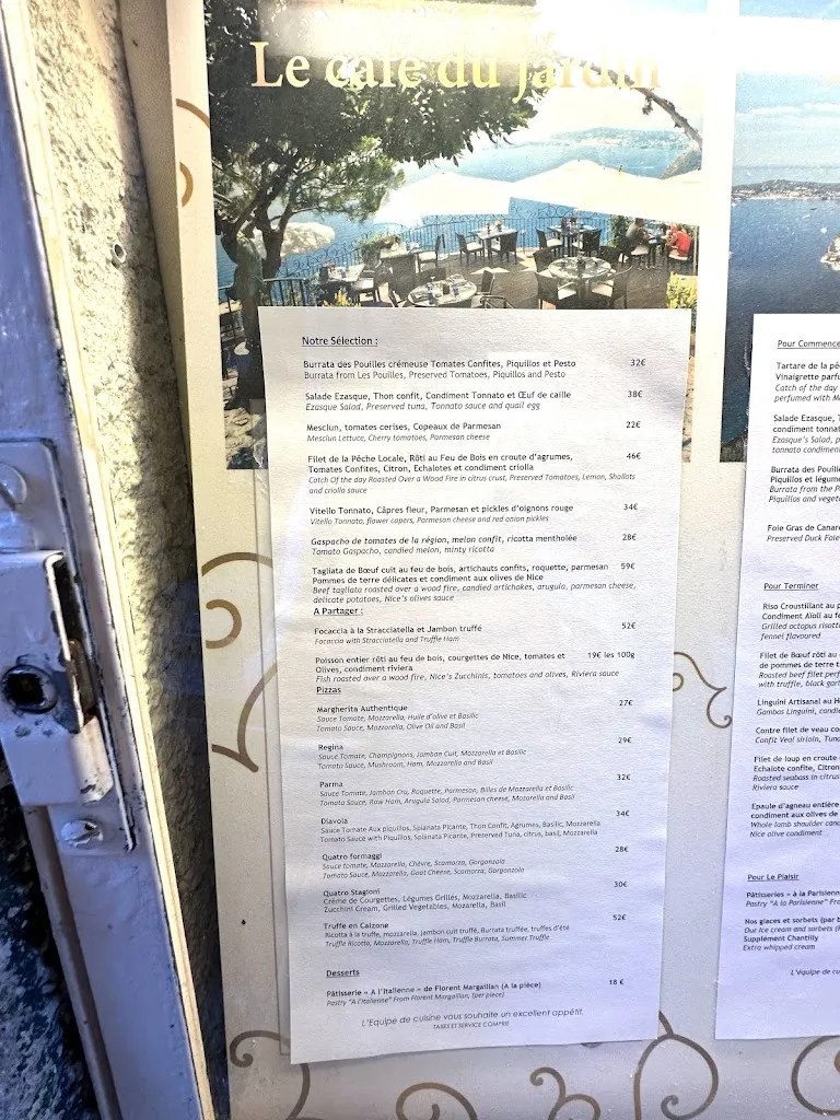 Menu_Le Café du Jardin_Èze_image_1