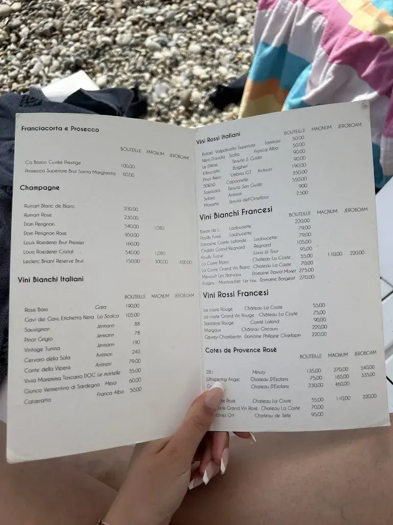 Menu_LA SPIAGGIA ÈZE_Èze_image_3