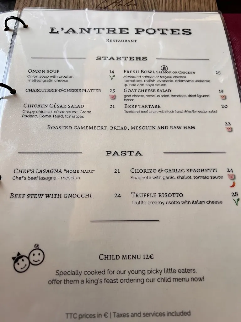 Menu_L'Antre Potes - Restaurant - Eze_Èze_immagine_2