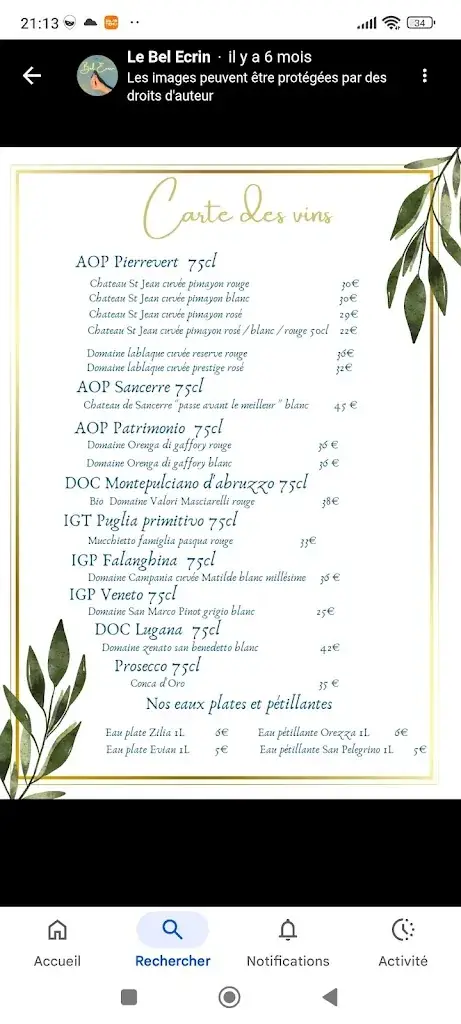 Menu_Le Bel Ecrin_Forcalquier_immagine_3