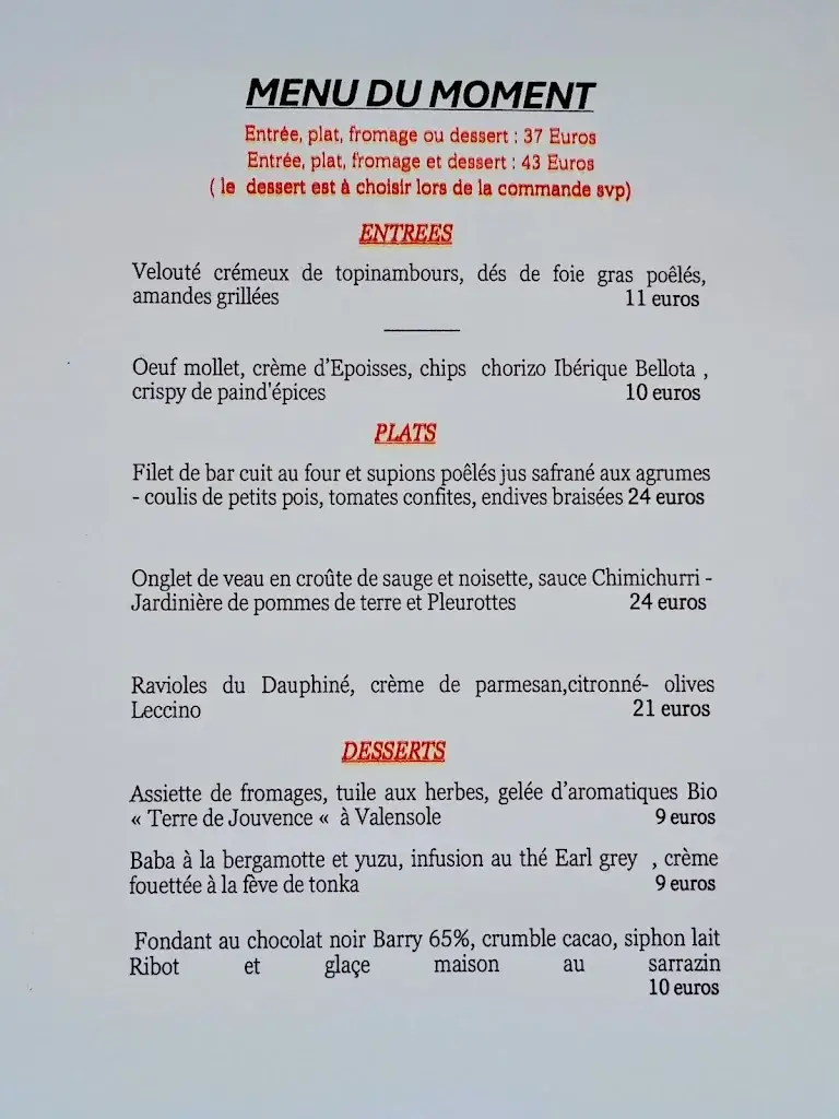 Menu_L’Auberge du Bas Chalus_Forcalquier_image_1