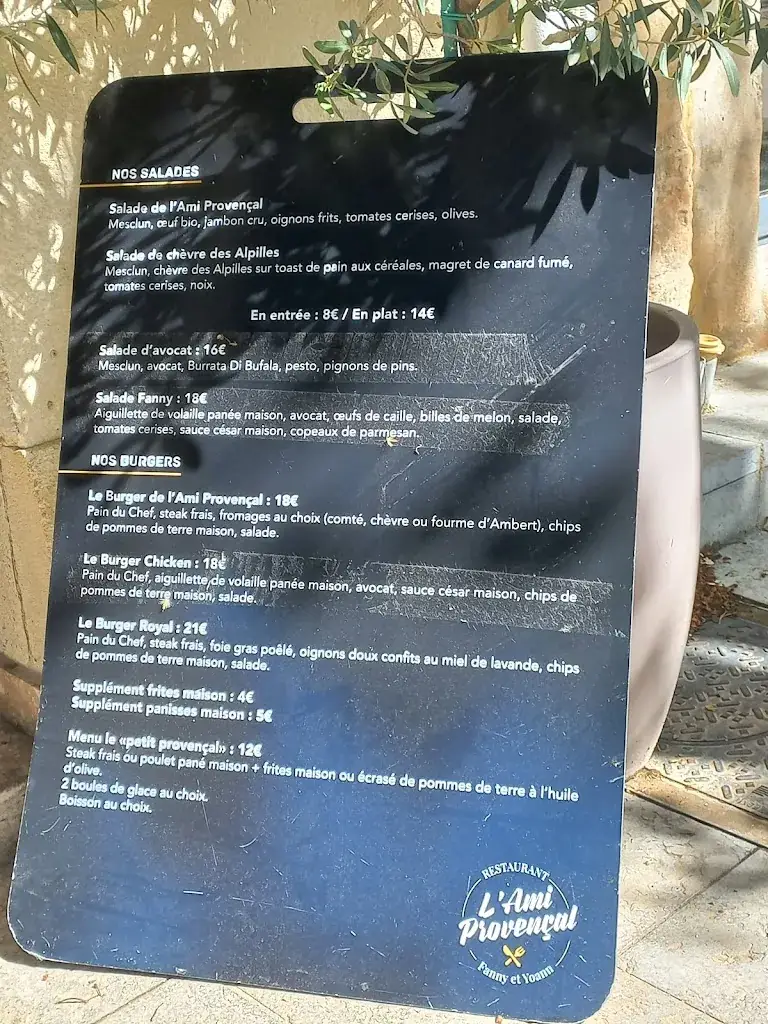 Menu_L'Ami Provençal_Fontvieille_immagine_2