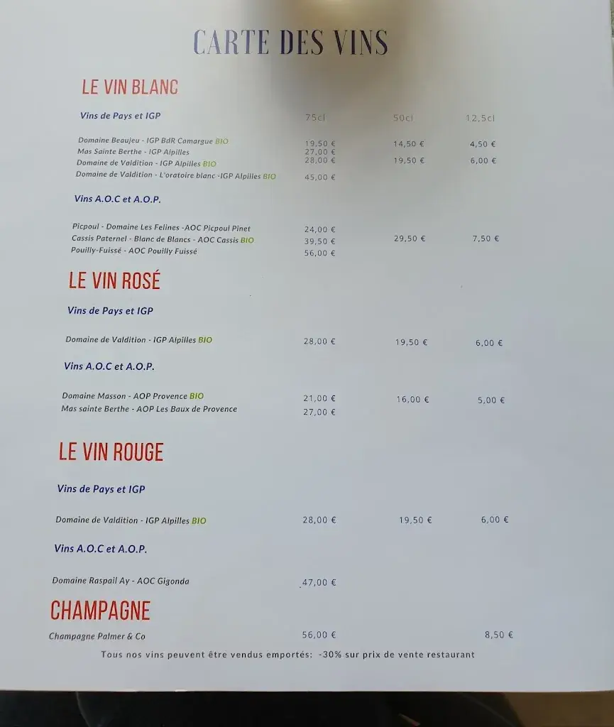 Menu_Restaurant Côté Mer_Fontvieille_image_3