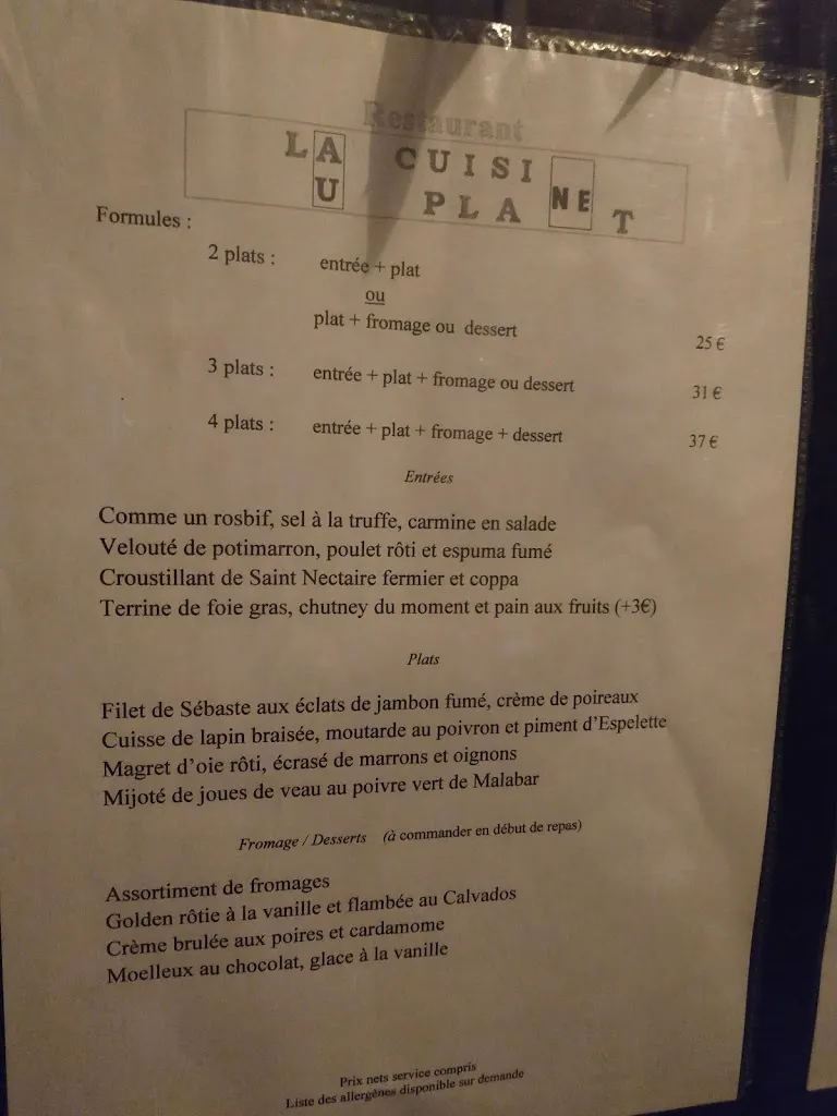 Menu_Le Planet / La Cuisine au Planet_Fontvieille_image_3