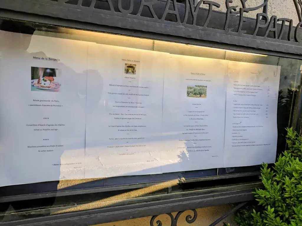 Menu_Le Patio - Restaurant Fontvieille_Fontvieille_image_4