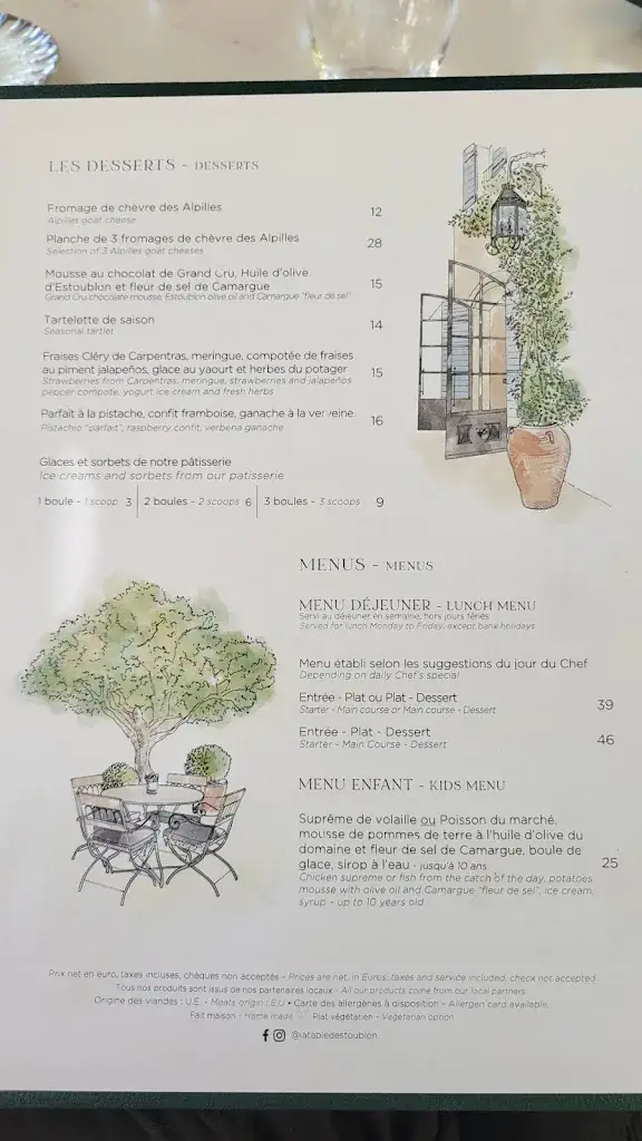 Menu_La Table d'Estoublon_Fontvieille_image_1