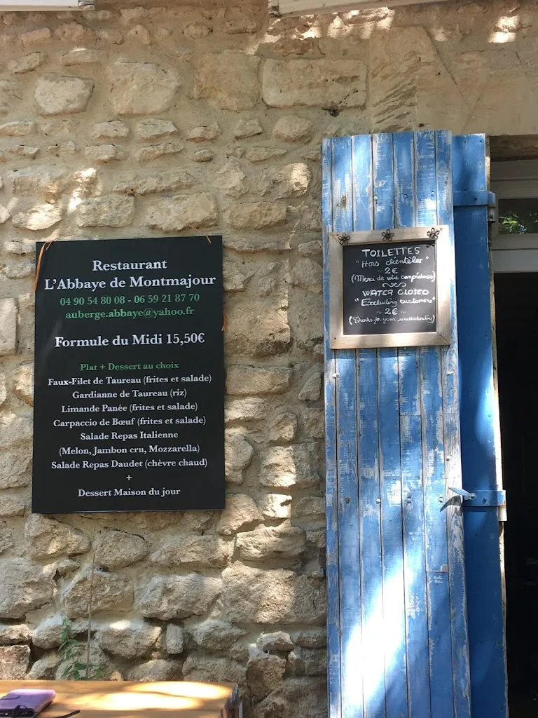 Menu_Auberge de l'Abbaye de Montmajour_Arles_image_3