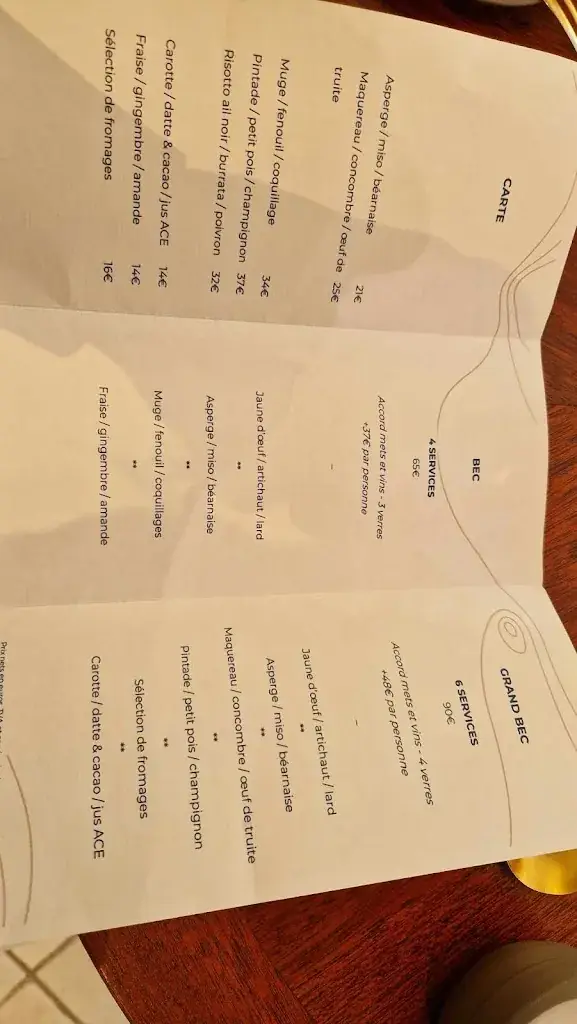 Menu_bec restaurant_Paradou_immagine_3