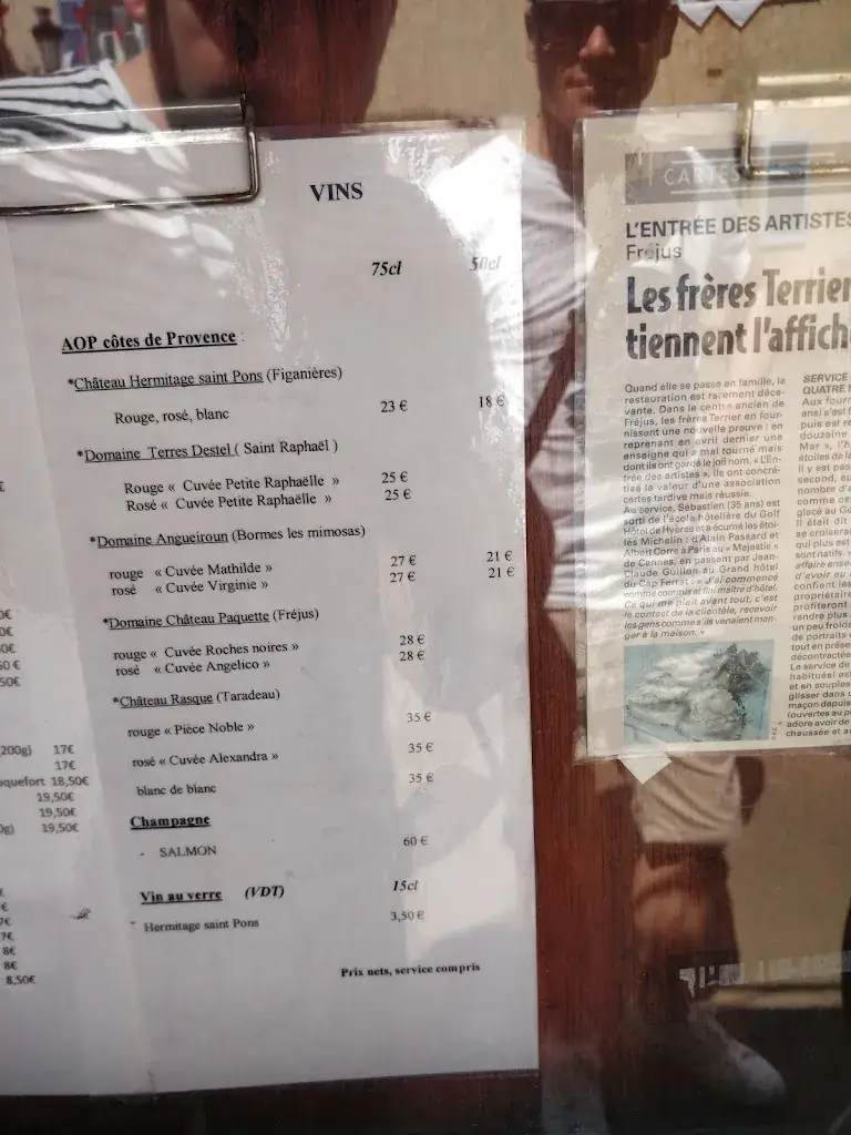 Menu_L'Entrée des Artistes_Fréjus_image_3