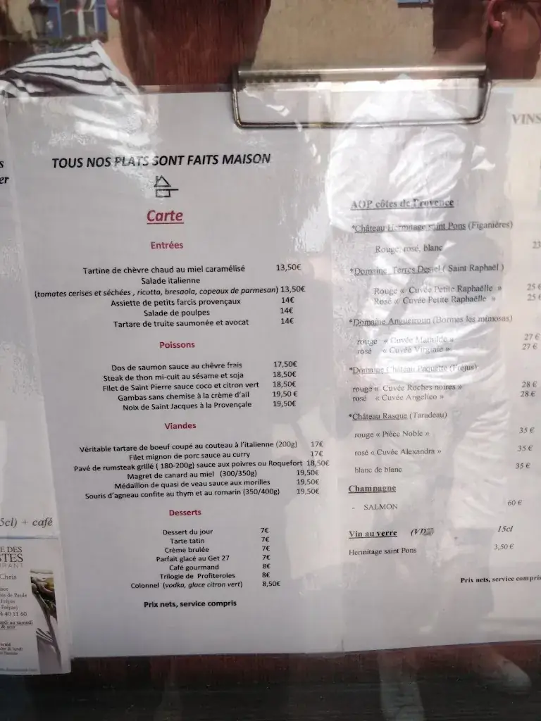 Menu_L'Entrée des Artistes_Fréjus_image_4