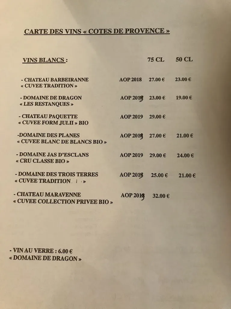 Menu_L'Amandier_Fréjus_immagine_1