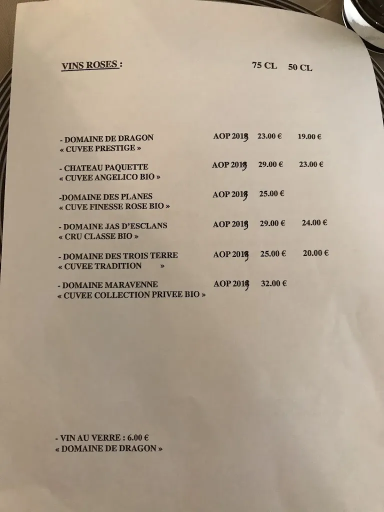 Menu_L'Amandier_Fréjus_immagine_4