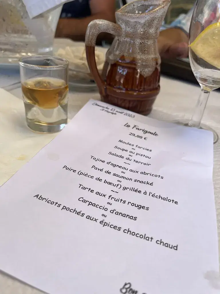 Menu_La Farigoule_Fréjus_image_3