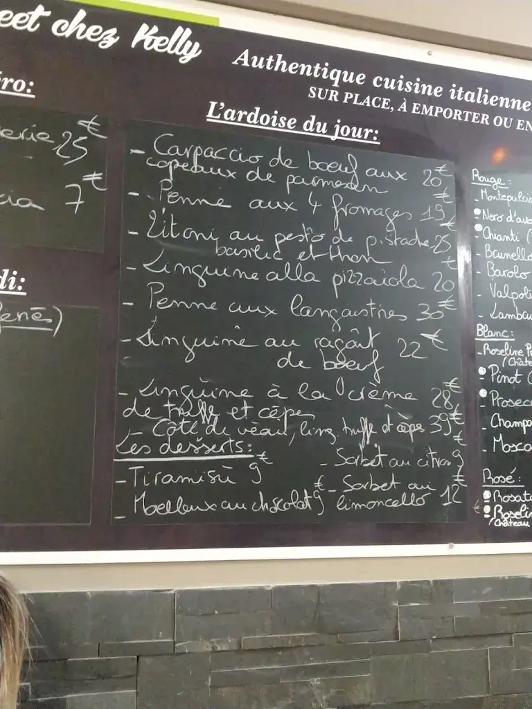 Menu_Italia Street chez Kelly Spécialités pâtes _Fréjus_image_1