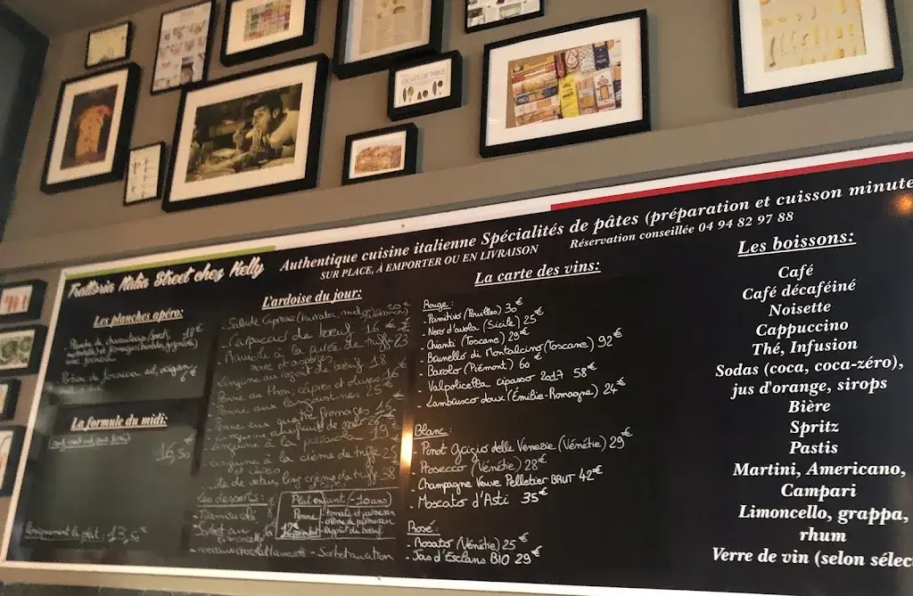 Menu_Italia Street chez Kelly Spécialités pâtes _Fréjus_image_2