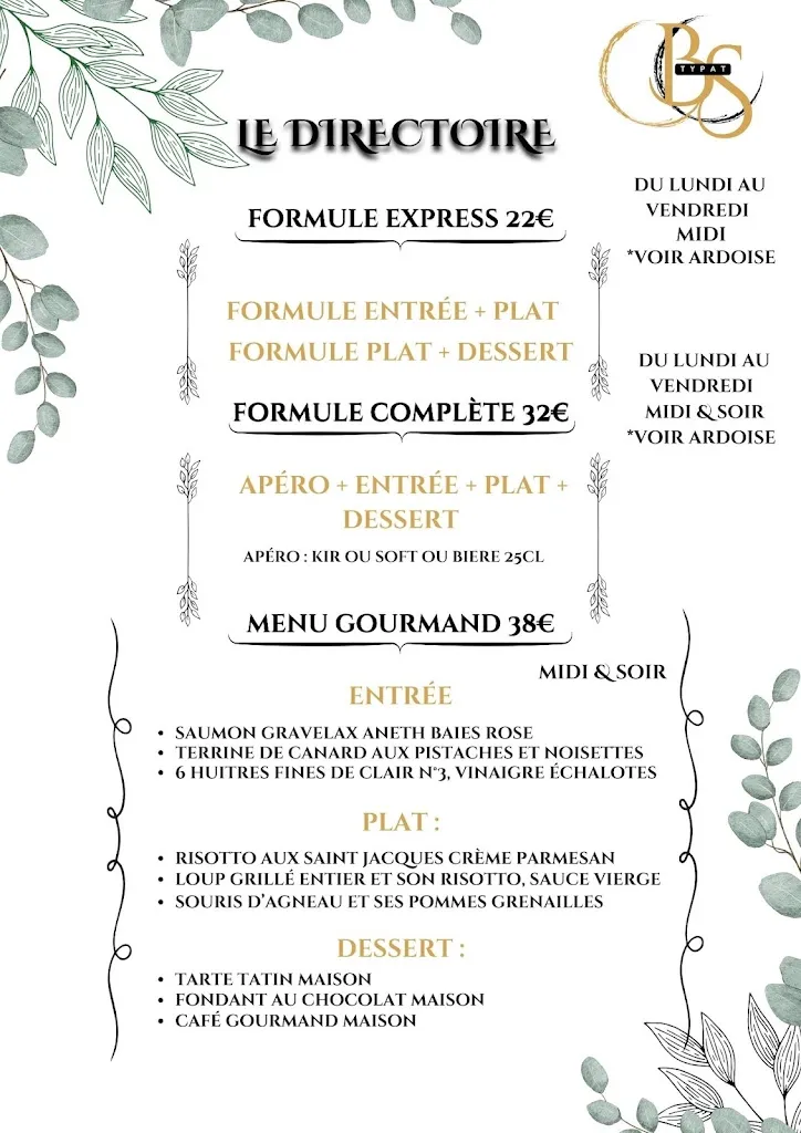 Menu_Le Directoire_Fréjus_image_3