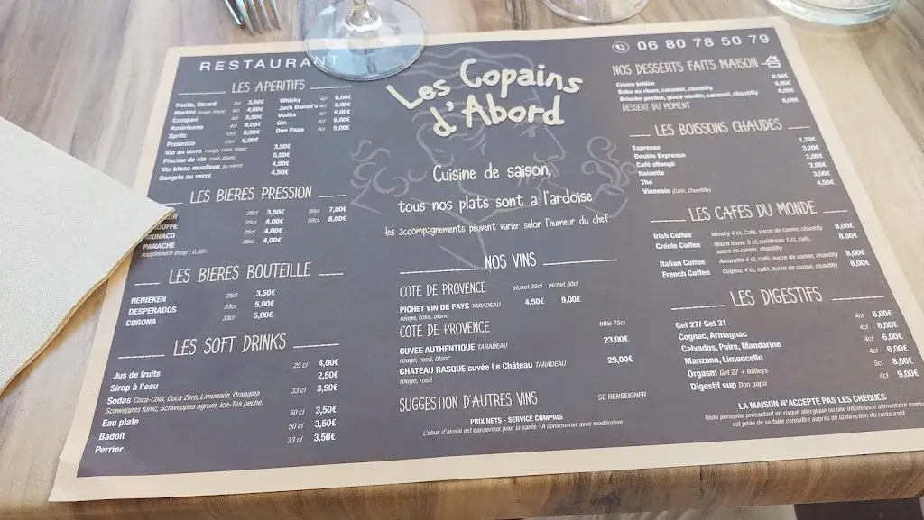 Menu_LES COPAINS D'ABORD_Fréjus_image_2