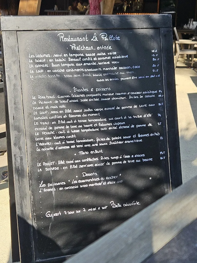 Menu_La Paillote Restaurant, Balneo & Spa_Fréjus_image_1
