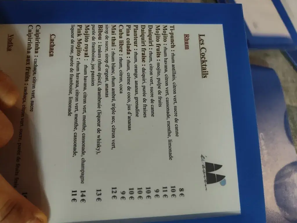 Menu_Évasion: Restaurant - Brasserie - Port Fréjus_Fréjus_image_2