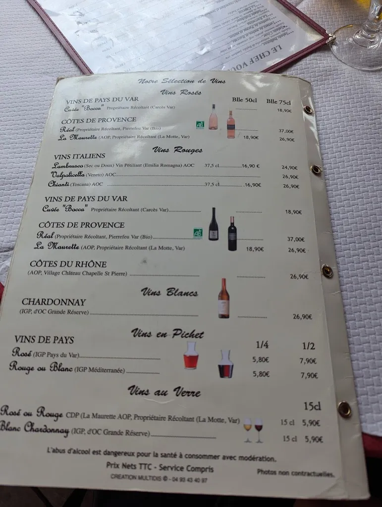 Menu_La Bocca_Fréjus_image_2