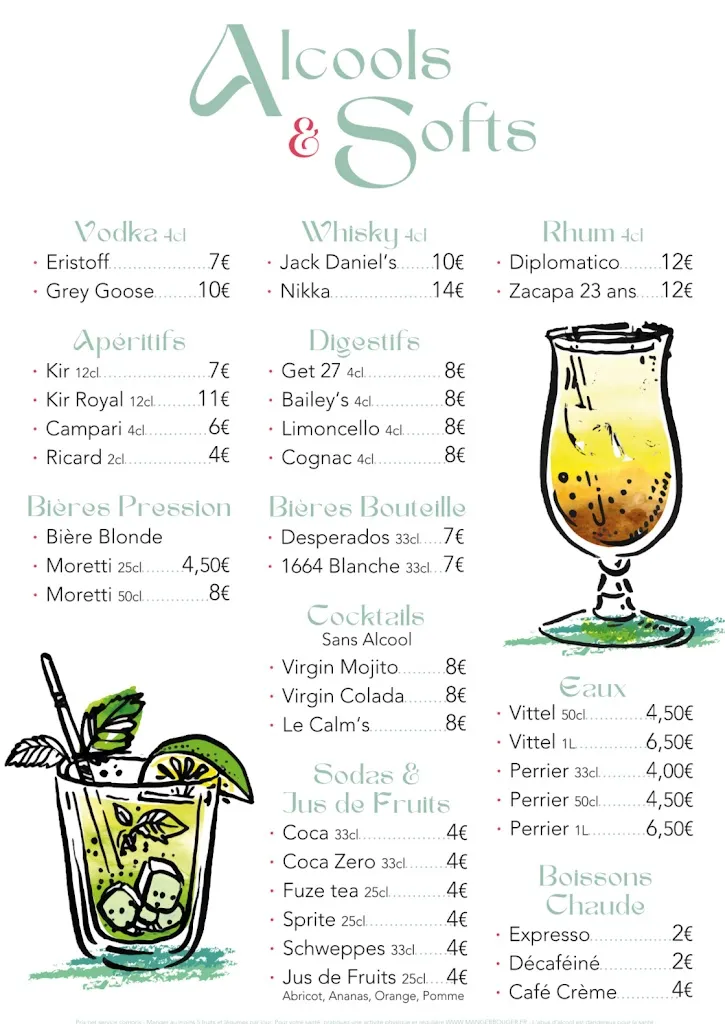 Menu_CALM bar à huitres Port Fréjus_Fréjus_image_3