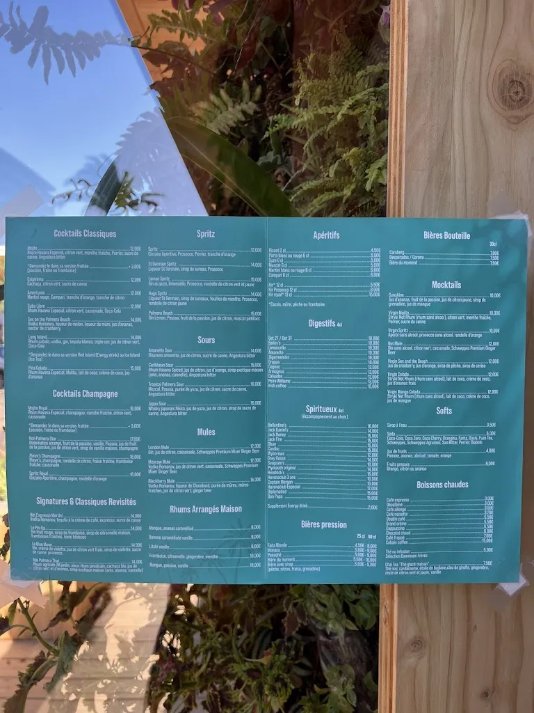 Menu_Palmera Plage_Fréjus_image_4