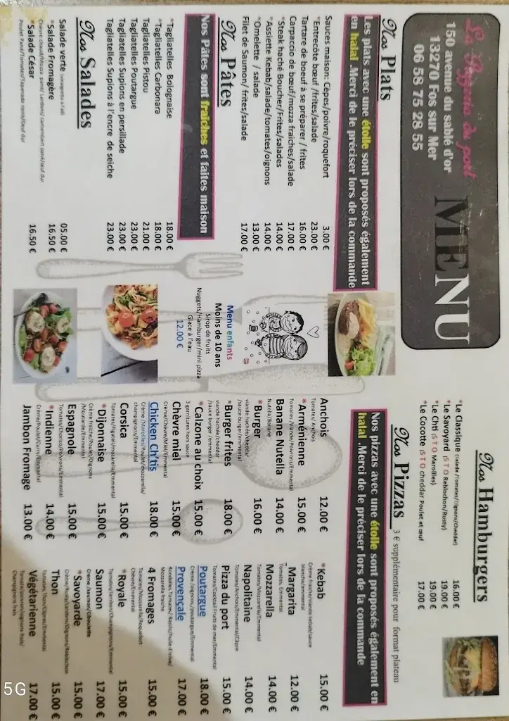 Menu_pizzeria du port_Fos-sur-Mer_immagine_2