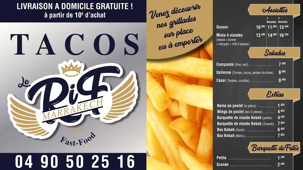 Menu_Le Rif Marrakech_Fos-sur-Mer_image_3