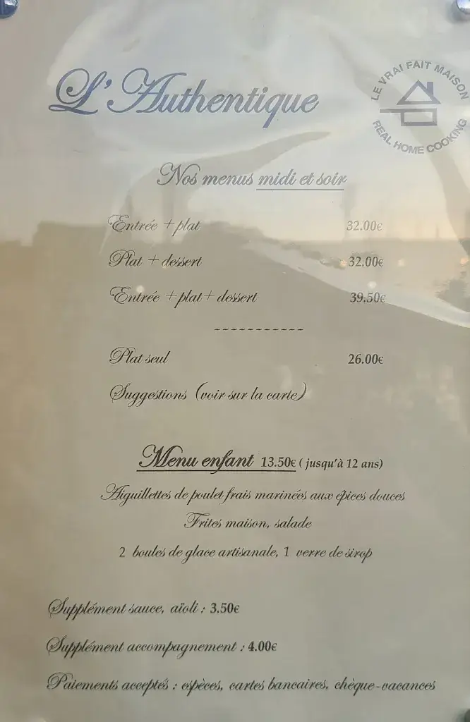 Menu_L'Authentique - Restaurant Martigues_Martigues_image_3