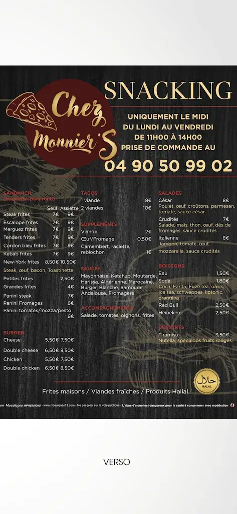 Menu_Chez Monnier's_Fos-sur-Mer_image_2