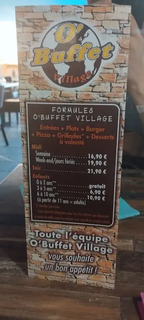 Menu_O BUFFET VILLAGE - Martigues - Saint Mitre_Saint-Mitre-les-Remparts_image_4