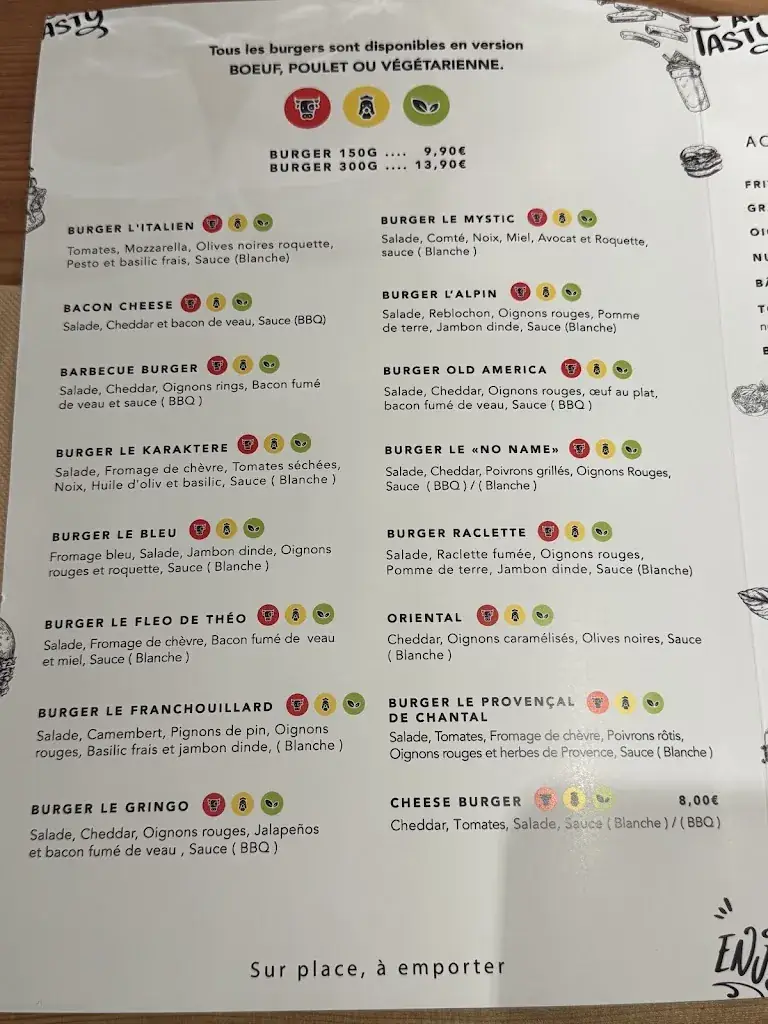 Menu_LE KARAKTERE BURGERS ( Boeuf halal / Poulet / végétarien / Végane )_Gap_image_2