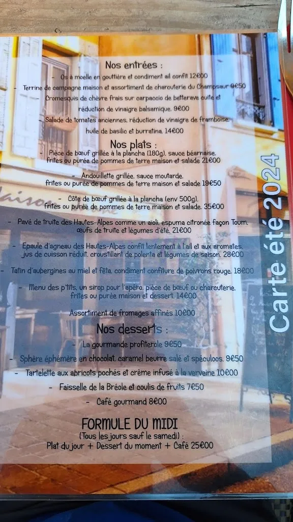 Menu_La Maison Jaune_Gap_image_4