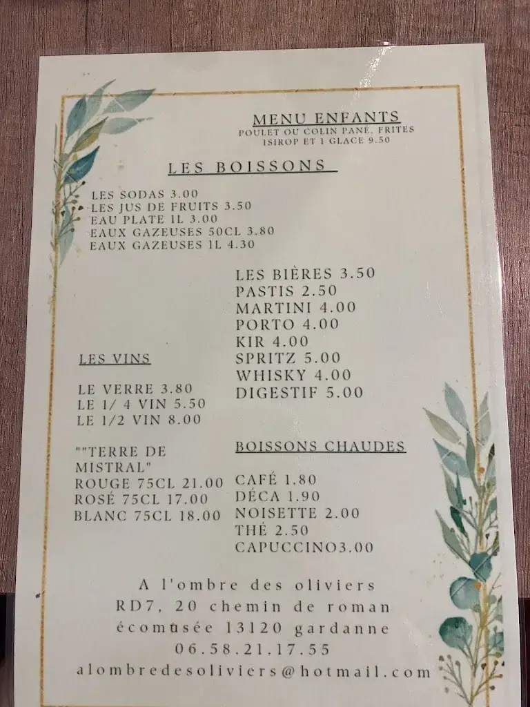 Menu_A l'ombre des oliviers_Gardanne_immagine_3