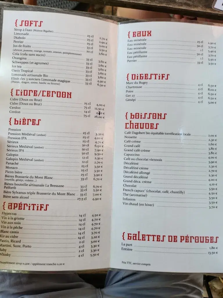 Menu_Le Relais de la Tour_Pérouges_image_4