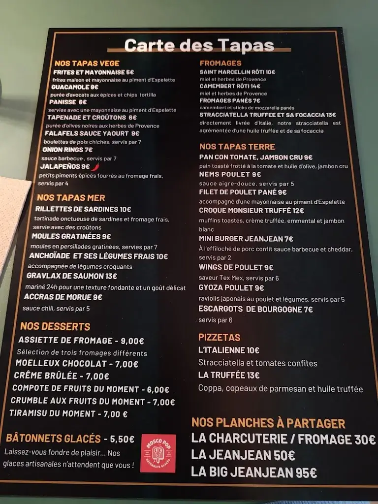Menu_Restaurant JEANJEAN_Gardanne_image_1
