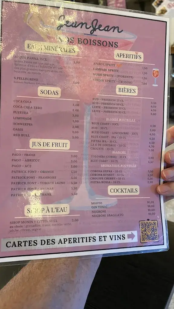 Menu_Restaurant JEANJEAN_Gardanne_image_2
