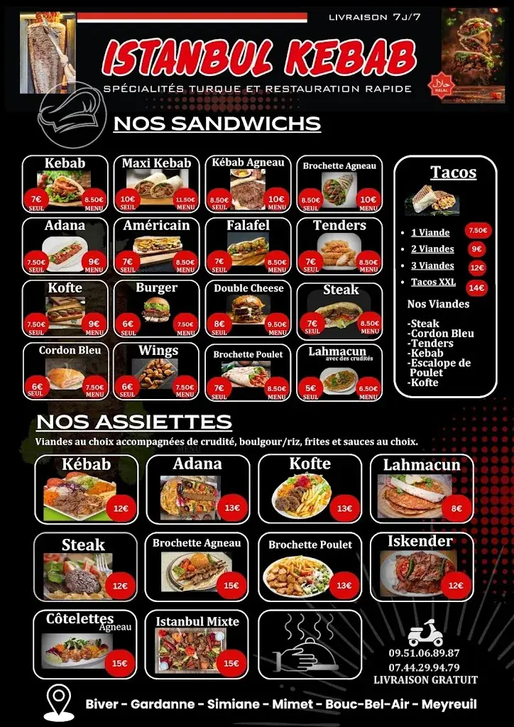 Menü_Istanbul Kebab_Gardanne_Bild_1