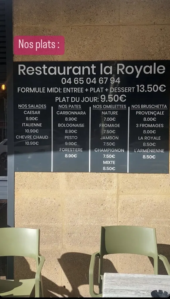 Menu_Café La Royale_Gardanne_image_1