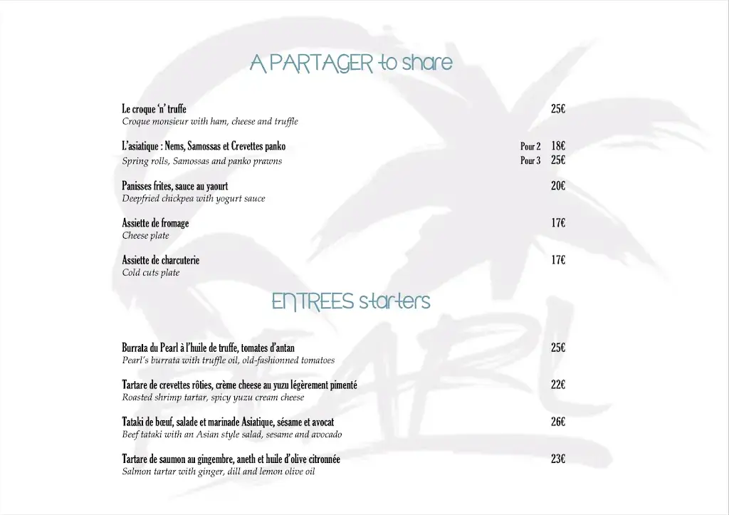 Menu_Pearl Beach Saint-Tropez_Saint-Tropez_image_1