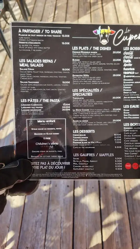 Menu_Restaurant d'Altitude la Cupesse_Arâches-la-Frasse_image_3