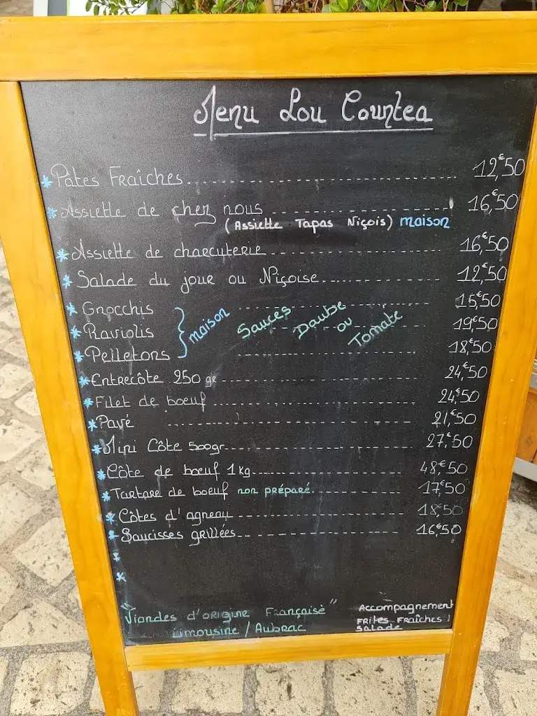 Menu_Restaurant Lou Countea - Joël Laugier_Gilette_image_1