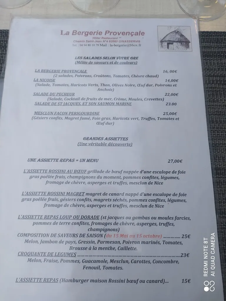 Menu_Hotel la Bergerie Provencale_Ginasservis_image_3