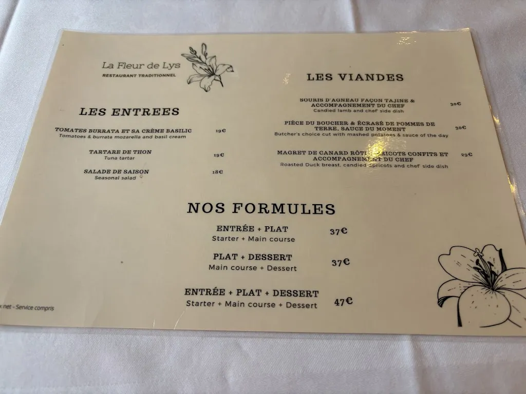 Menü_La Fleur de Lys_Grasse_Bild_3