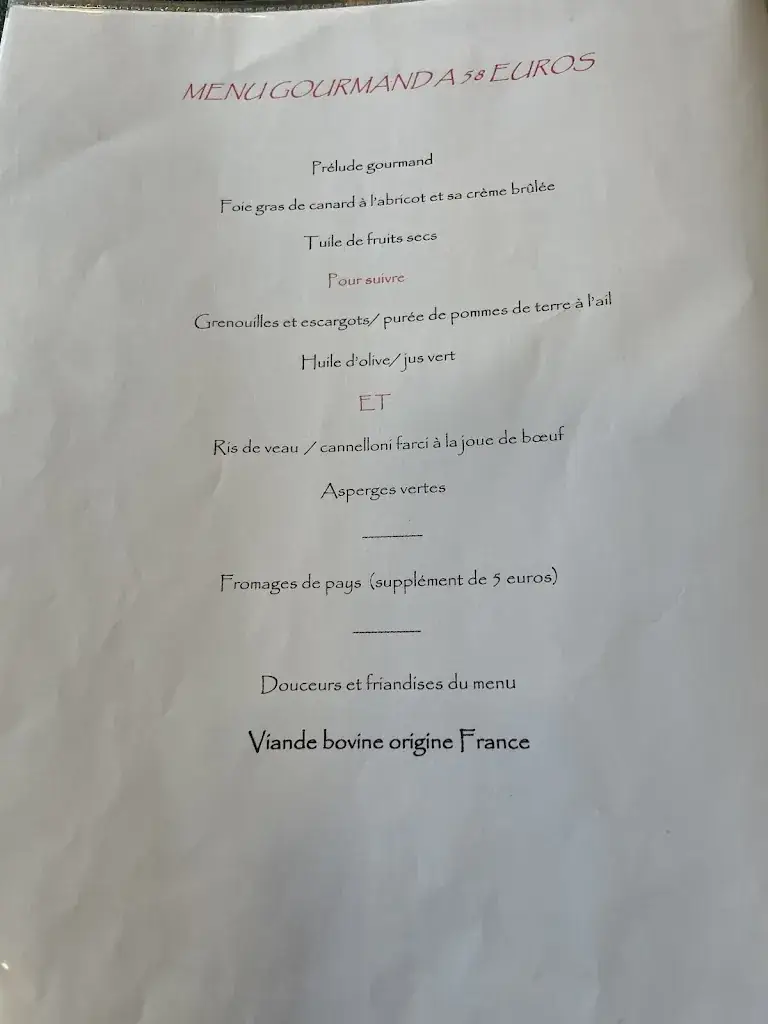 Menu_La Calèche_Saint-Bonnet-le-Château_image_2