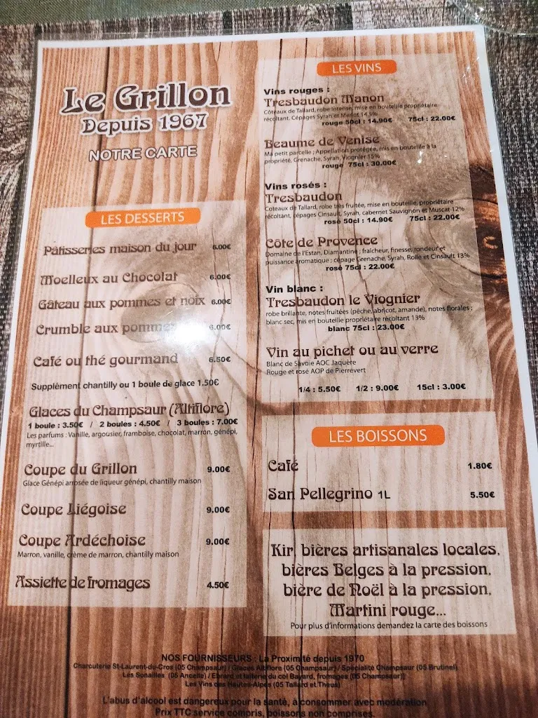 Menu_Le Grillon_Saint-Léger-les-Mélèzes_image_2
