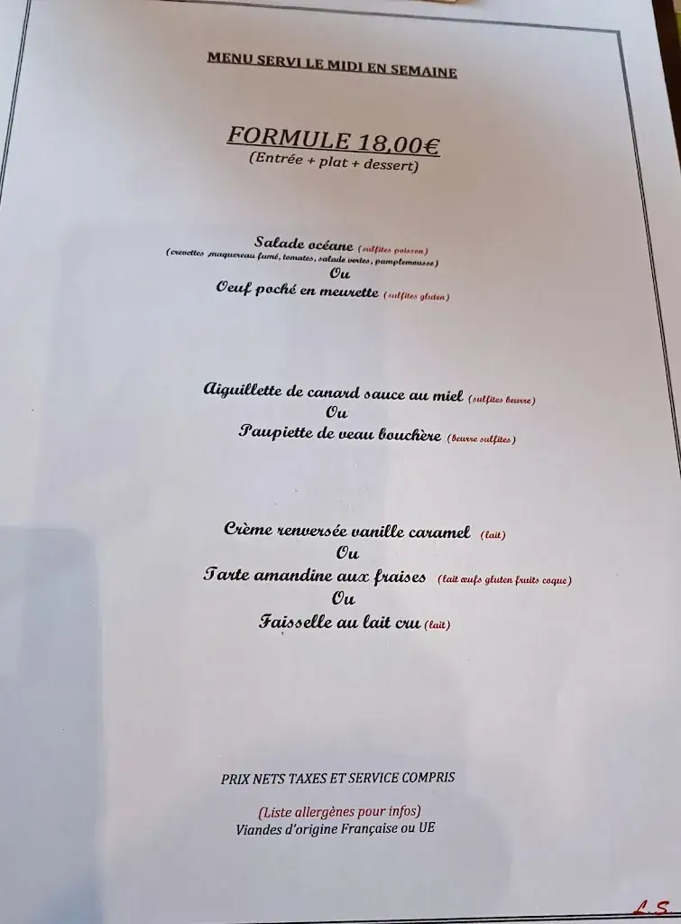 Menu_Restaurant le Dolmen chambres d'hôtes_Luriecq_image_3