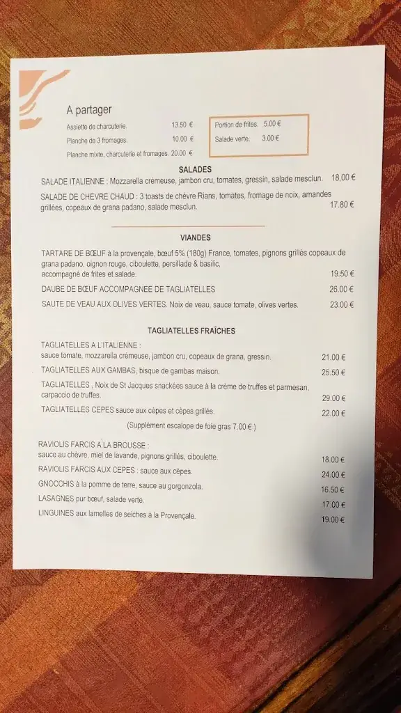 Menu_La Pastachuca_Hyères_image_1