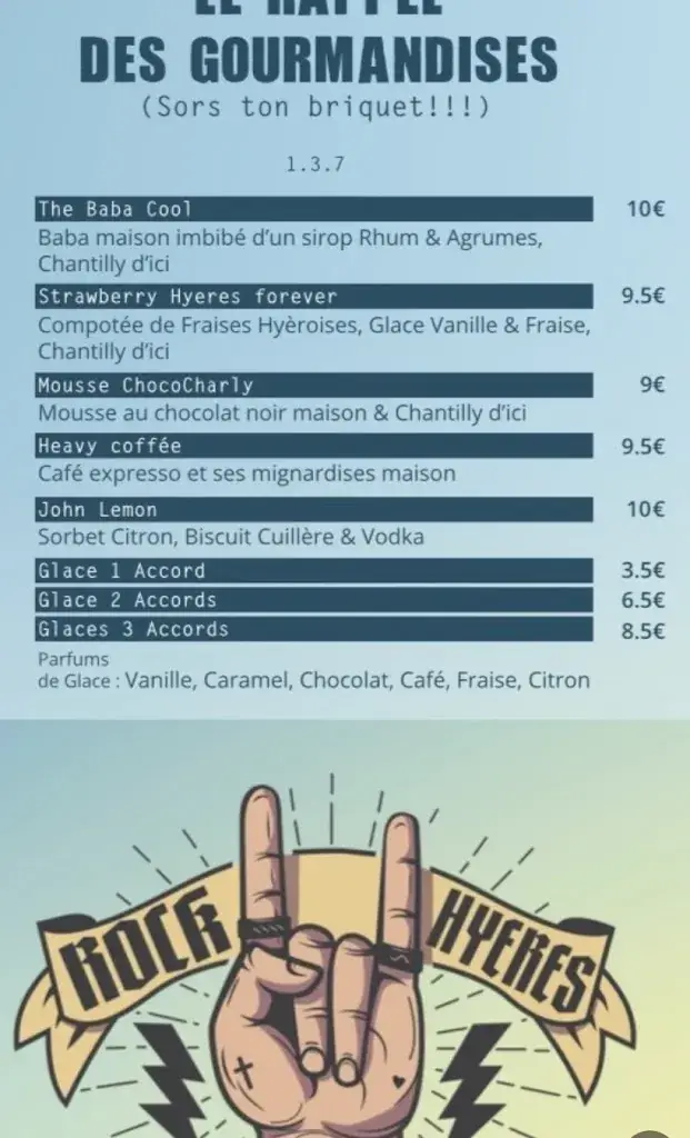 Menu_Le Rock Hyères_Hyères_image_4