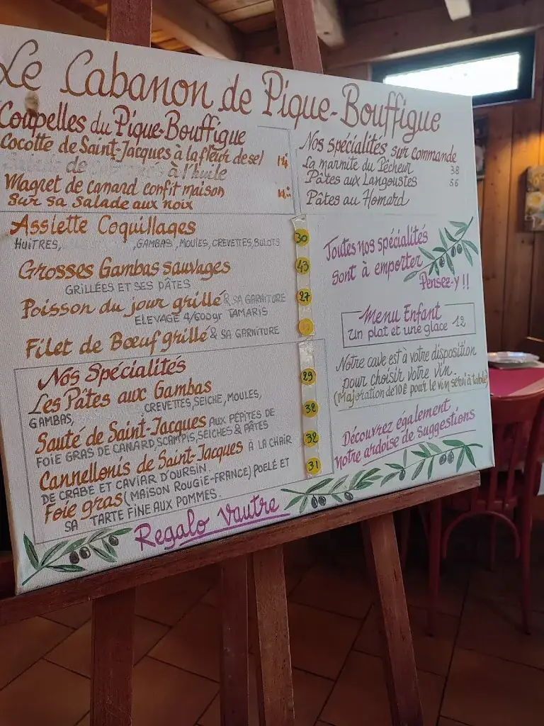 Menu_Restaurant Le Pique Bouffigue_Hyères_immagine_4